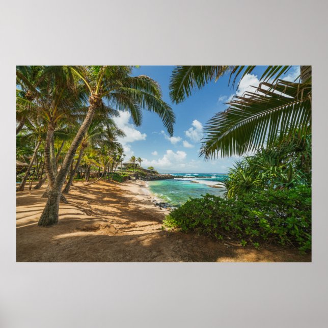 Affiche La plage de Kuau Cove | Maui, Hawaii (Devant)