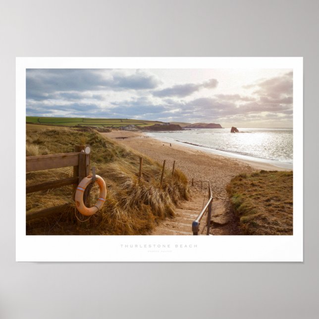Affiche La plage de Thurlestone (Devant)