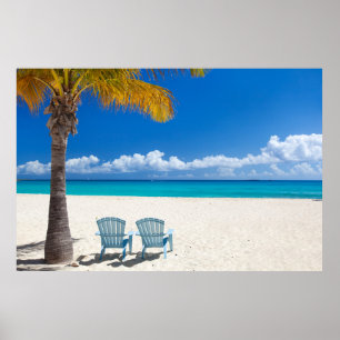 Affiche La plage des Caraïbes
