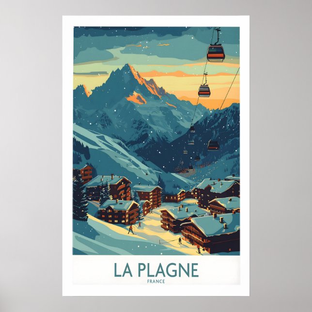 Affiche La Plagne France 1 (Devant)