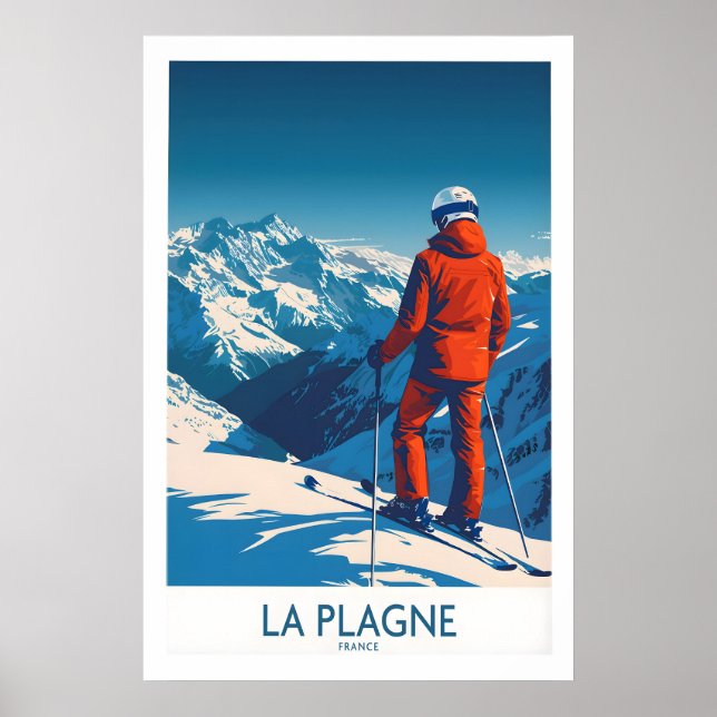 Affiche La Plagne Print 1 (Devant)