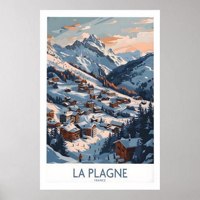Affiche La Plagne Wall Art 1 (Devant)