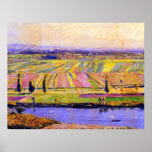 Affiche La Plaine de Gennevilliers de Caillebotte