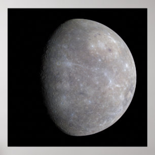 Affiche La planète Mercury pris par le messager de sonde