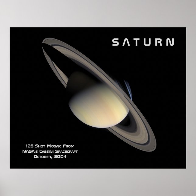 Affiche La planète Saturne (Devant)