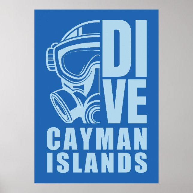 Affiche La plongée sous-marine des îles Caïmans (Devant)