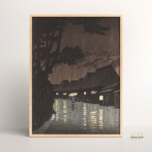 Affiche La pluie de Kawase Hasui à Maekawa Art japonais