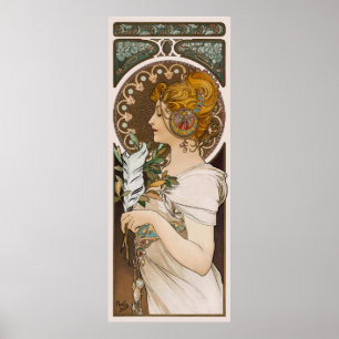 Affiche La Plume France Vintage Wall Art Nouveau 1899