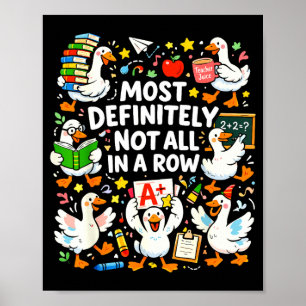Affiche La plupart pas tous d'affilée professeur drôle ama
