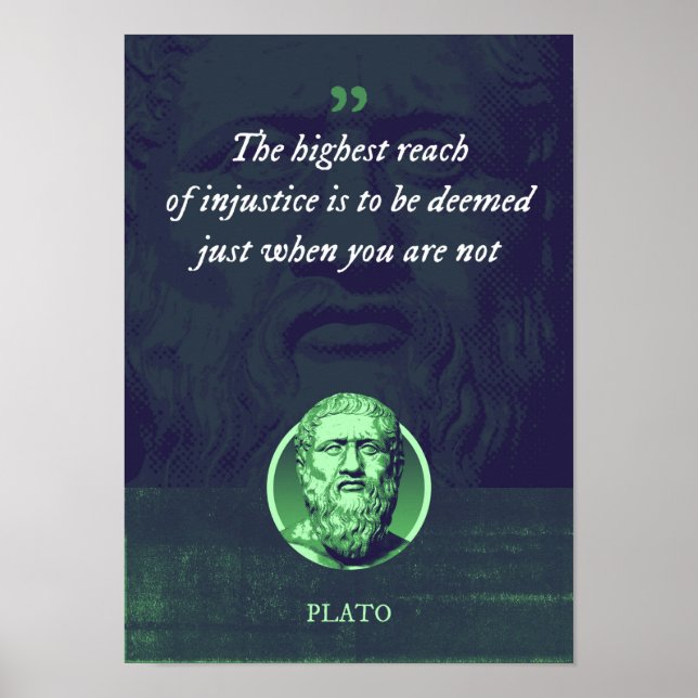 Affiche La plus grande portée de l'injustice est à considé (Devant)