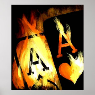 AFFICHE LA POCHE FLAMBOYANTE DE CONCEPTION ORIGINALE ACES