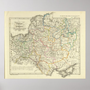 Affiche La Pologne et la Lithuanie 1125-1386