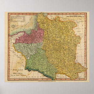 Affiche La Pologne, Prusse
