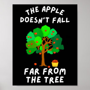 Affiche La pomme ne tombe pas loin de la famille des arbre