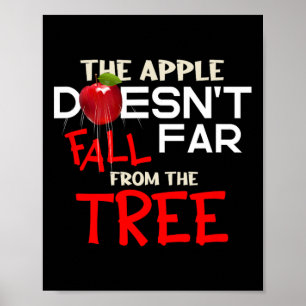 Affiche La pomme ne tombe pas loin de l'arbre Apple Pic