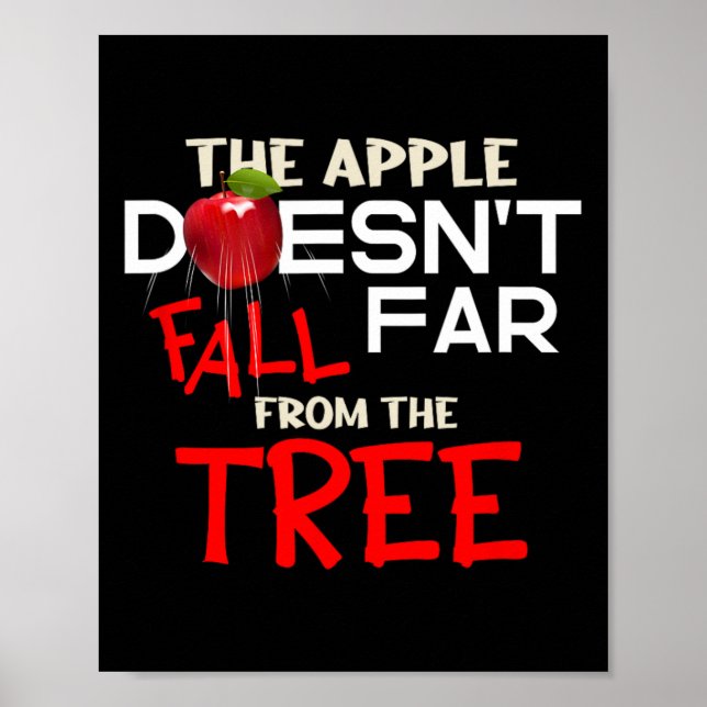 Affiche La pomme ne tombe pas loin de l'arbre Apple Pic (Devant)