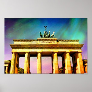 Affiche La Porte de Berlin de Brandenberg