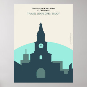 Affiche La porte de l'horloge