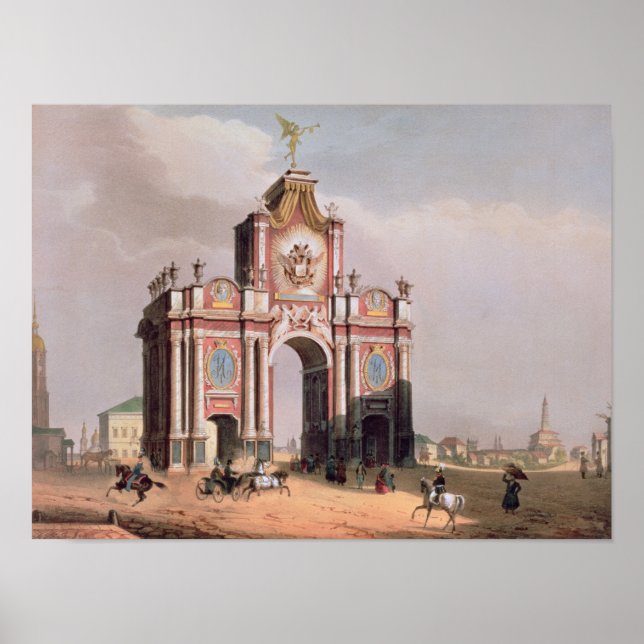 Affiche La porte rouge à Moscou (Devant)