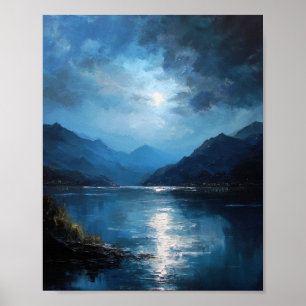 Affiche La portée luminescente : un nocturne au clair de l