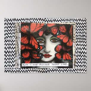 AFFICHE LA POSTER-MUSIQUE EST CE À QUOI RESSENTENT LES SEN