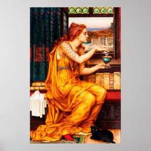 Affiche La potion d'amour par Evelyn de Morgan
