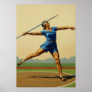 AFFICHE LA POUSSÉE DU JAVELOT