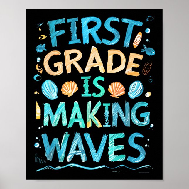 Affiche La Première Année Rend Les Vagues Aux Enfants De L (Devant)