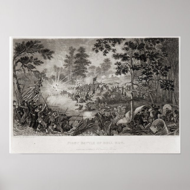 Affiche La première bataille de Bull Run (Devant)