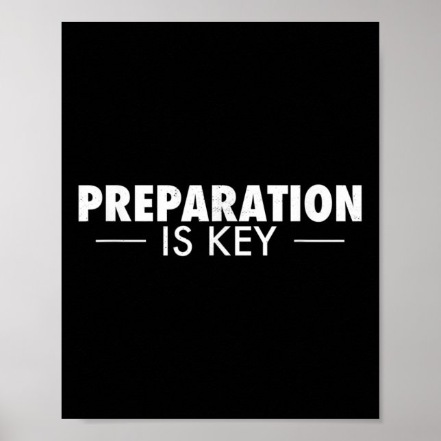 Affiche La préparation est la préparation de clé (Devant)