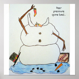 Affiche La pression des pairs s'est dégradée...