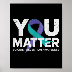 Affiche La prévention des suicides arrête la sensibilisati