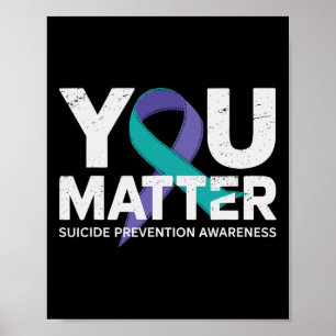 Affiche La prévention des suicides arrête la sensibilisati