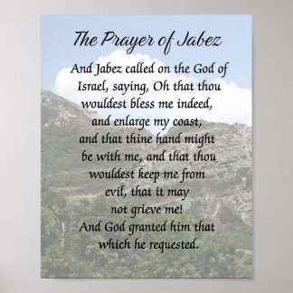 Affiche La prière de Jabez