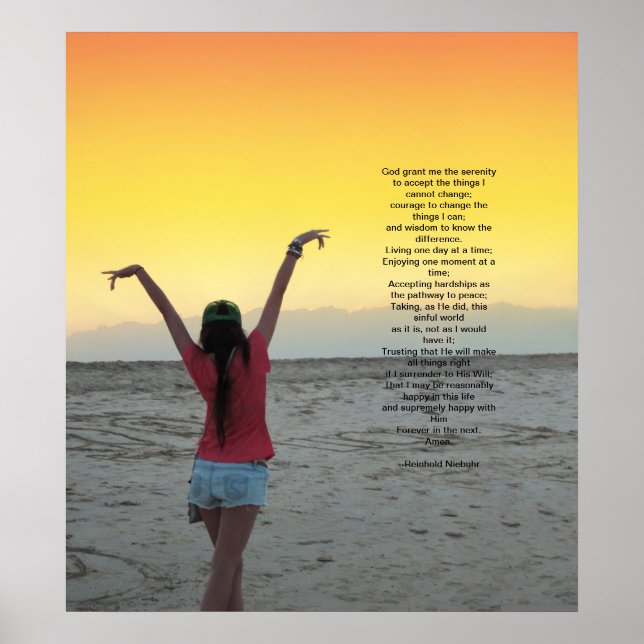 Affiche La prière de sérénité (Devant)