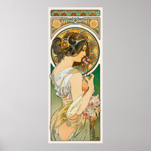 Affiche La primevère France Mur Vintage Art Nouveau 1899