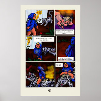 Affiche La princesse de lumière bande dessinée 1