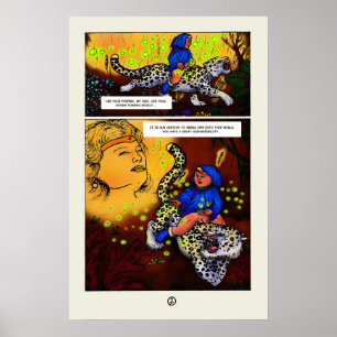 Affiche La princesse de lumière bande dessinée 2