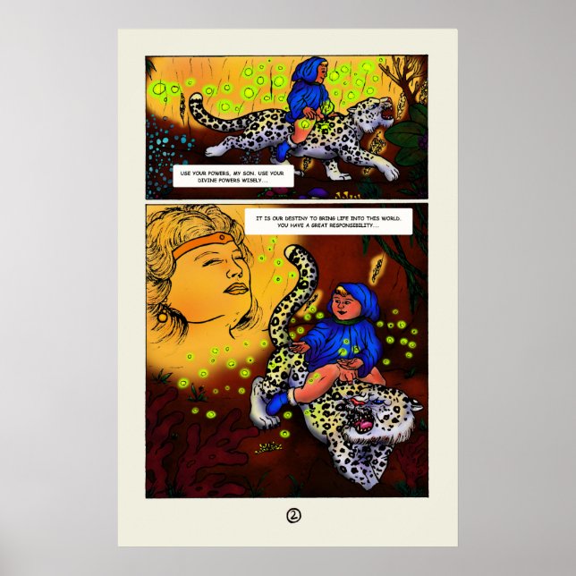 Affiche La princesse de lumière bande dessinée 2 (Devant)