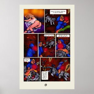 Affiche La princesse de lumière bande dessinée de la nouve