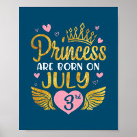 La Princesse Est Née Le 3 Juillet Joyeux Anniversa