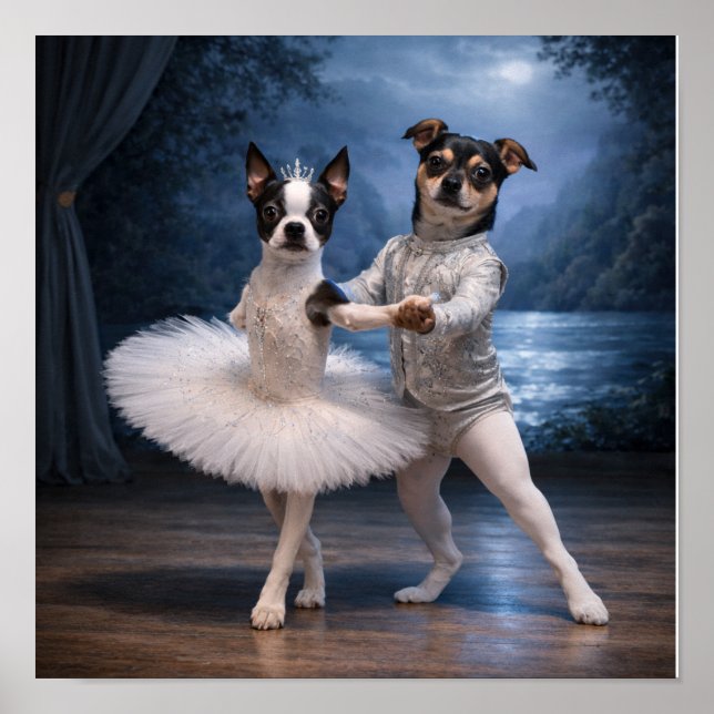 Affiche "La princesse Odette et le prince Siegfried" (1) (Devant)