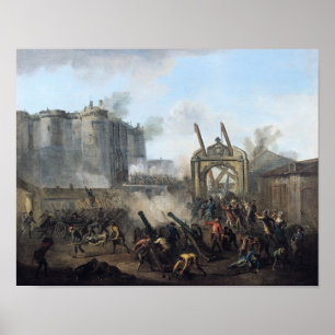 Affiche La prise de la Bastille, 14 juillet 1789