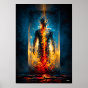 Affiche La Prison de Lumière – Expressionnisme Monumental