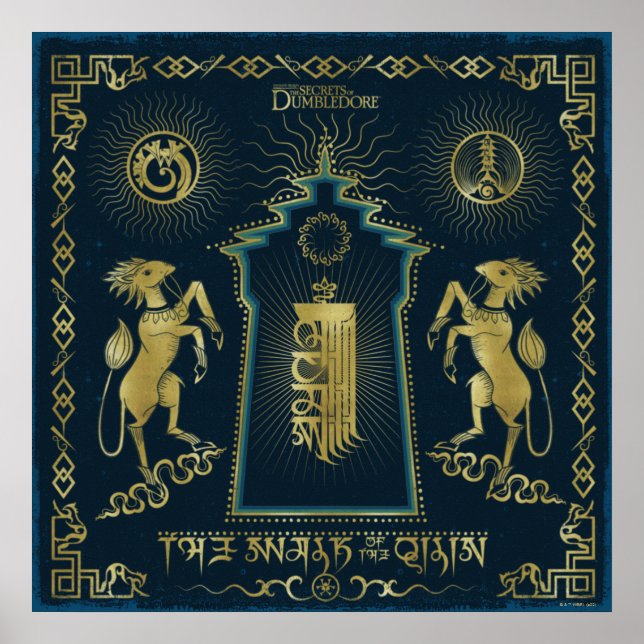 Affiche La promenade de la Tapisserie de la tour dorée de  (Devant)