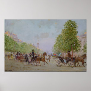 Affiche La Promenade sur les Champs-Elysées