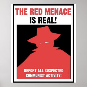Affiche La propagande de la menace rouge