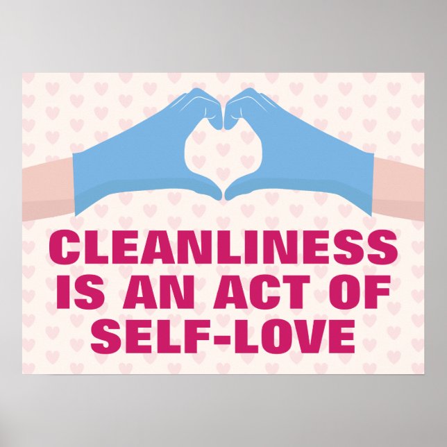 Affiche La propreté est un acte d'amour de soi (Devant)
