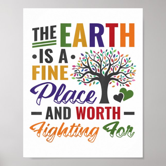 Affiche La protection De l'environnement du jour des terre (Devant)