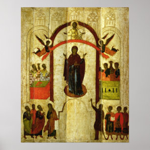 Affiche La protection de l'icône de Russe de Theotokos